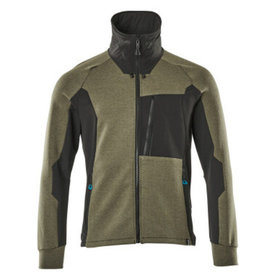 MASCOT® - Sweatshirt ADVANCED mit Reißverschluss Moosgrün/Schwarz 17484-319-3309, Größe L
