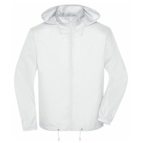 James & Nicholson - Herren Basic Windbreaker JN1132, weiß, Größe L