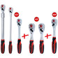 KSTOOLS® - Monster Umschaltknarren-Satz, 6-tlg 1/4" + 3/8" + 1/2"