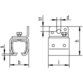 HELM - Schiebetor-Wandbefestigungsmuffe,301,Stahl,50x76x55mm,S4mm