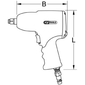 KSTOOLS® - Druckluft-Hochleistungs-Schlagschrauber 3/4" THE DEVIL, 2000N·m 515.3400