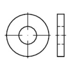 Unterlegscheiben DIN 7349 Stahl 100HV tZn 25 x 50 x 10