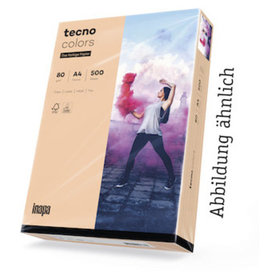 inapa tecno - colors Papier, A4, 120g, lachs, Pck=250 Blatt