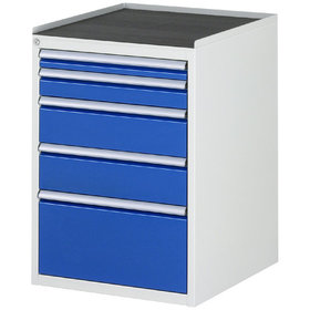 RAU. - Schrank für 7000, 580 x 650 x 825mm, 5 Schubladen, Gummimatte