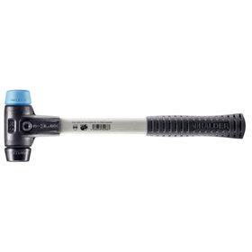 HALDER - SIMPLEX-Schonhammer, TPE-soft / Gummikomposition, mit verstärktem Tempergussgehäuse und Fiberglasstiel | D=30 mm | 3712.030