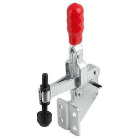 KIPP - SCHNELLSPANNER VERTIKAL STANDARD, FUß ABGEWINKELT F1=800, FESTE ANDRUCKSPINDEL M05X35, STAHL VERZINKT