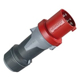 MENNEKES - CEE-Stecker 5p 63A IP44 PowerTOP Xtra 400V/rot 6h Schraubklemmen gerade