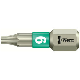 Wera® - Bit für TORX® 3867/1 TS TORX, Edelstahl, TX 9 x 25mm