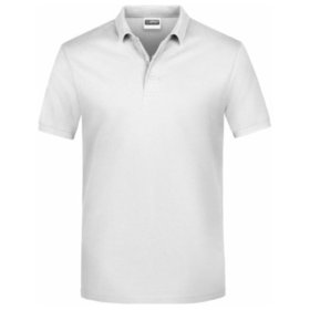 James & Nicholson - Herren Basic Poloshirt JN792, weiß, Größe XL