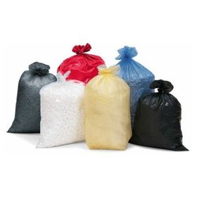 Abfallsäcke aus Polyethylen (PE), 120 Liter Volumen, Materialstärke 70 µ, 250 Stück, blau