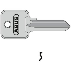 ABUS - Schlüsselrohling, 85/50+60, eckig, Messing neusilber