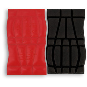 Dassy® - Fides Zertifizierte Knieschützer (Typ 2, Level 1), Größe UNI, rot/schwarz