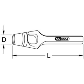 KSTOOLS® - Henkel-Locheisen, 3mm