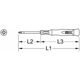 KSTOOLS® - Feinmechanik-Schraubendreher, PZ0x3mm