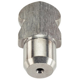 HALDER - Aufnahmebolzen, mit Kugelansatz/Kugelansatz abgeflacht | d1=10 mm / d2=7 mm / Rostfreier Stahl | 22630.0450