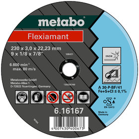 metabo® - Flexiamant 115x2,5x22,23 Inox, Trennscheibe, gekröpfte Ausführung (616737000)