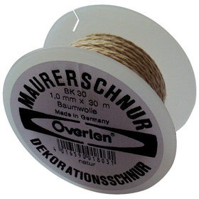 OVERMANN - Baumwollkordel 1.0mm 30m weiß