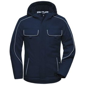 James & Nicholson - Winter Workwear Softshelljacke JN886, navy-blau, Größe XS