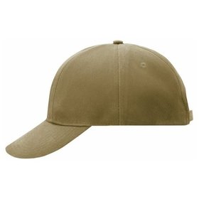 James & Nicholson - Gedrehte 6 Panel Cap MB609, khaki, Einheitsgröße