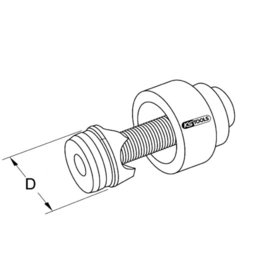 KSTOOLS® - Schraublochstanze mit Spanbruch, 18,6mm