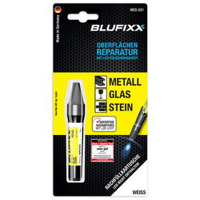 Blufixx - Reparaturgel Nachfüllpatrone Typ für MGS Metall, Glas, Stein, weiß