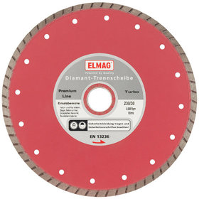 ELMAG - Diamantscheibe PREMIUM LINE - TURBO ø125 x 22,2mm für Beton etc.