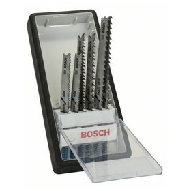 Bosch - 6-tlg. Stichsägeblatt-Set Wood and Metal, Robust Line, Progressor, T-Schaft (2607010531)