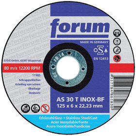 forum® - Schruppscheibe Edelstahl 115x6mm gekröpft