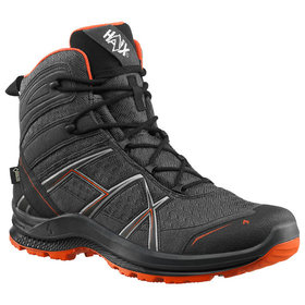 Haix - Stiefel BLACK EAGLE Adventure 2.2 GTX mid/graphite-orange, schwarz/orange, Größe UK 11.5 / EU 47