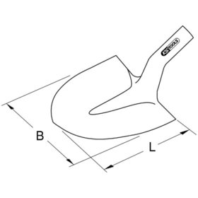 KSTOOLS® - Schaufel, rund, 310mm