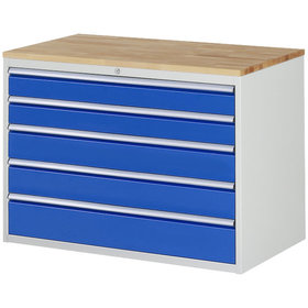 RAU. - Schrank XXL5.11 für 7000, 1145 x 650 x 825mm, 5 Schubladen, Bucheplatte