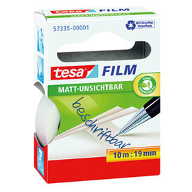 tesa® - Klebefilm film matt- unsichtbar 57335-00001 19mm x 10m