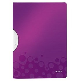 LEITZ® - Klemmmappe Wow, A4, violett, PP, 41850062, bis zu 30 Blatt