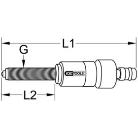 KSTOOLS® - Spindel-Hydraulik-Zylinder, 17 t