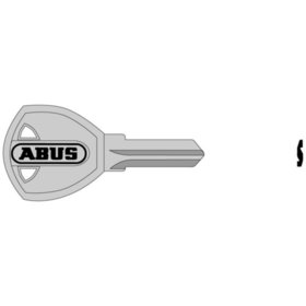 ABUS - Schlüsselrohling, 590, 650, 670 V62, halbrund, Messing neusilber