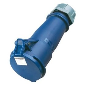 MENNEKES - CEE-Kupplung 3p 32A IP44 AM-TOP« 230V/blau 6h Schraubklemme gerade Verschraubung