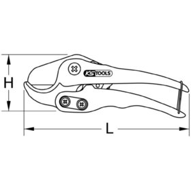 KSTOOLS® - Kunststoff-Rohrschere Ø 0-32mm, 205mm