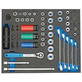 GEDORE - TS CT2-D30 Werkzeugsortiment in 2/4 Check-Tool-Modul