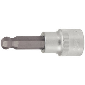 KSTOOLS® - 1/4" Bit-Stecknuss Innensechskant mit Kugelkopf, 7 mm