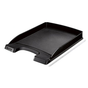 LEITZ® - Briefablage Flach Plus 52370095 DIN A4 stapelbar Polystyrol schwarz