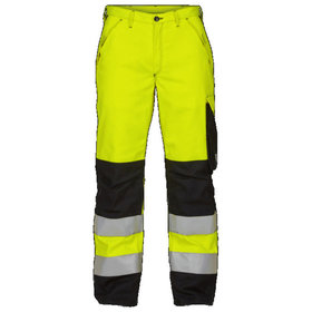 Engel - Safety+ Lichtbogen Hose 2445-106 Kl. 2 EN ISO 20471, Warngelb/Schwarz, Größe 22