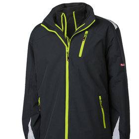 FORTIS AS - Wetter- und Kälteschutzjacke 3-in-1, schwarz/lime grün, Größe 2XL