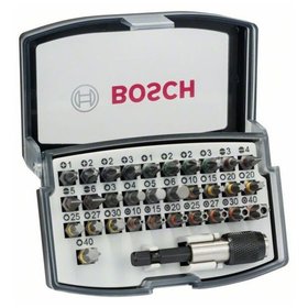 Bosch - 32-tlg. Schrauberbit-Set, PH, PZ, H, T. Für Bohrmaschinen/Schrauber (2607017319)