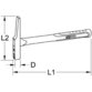 KSTOOLS® - Elektrikerhammer, französische Form, Fiberglasstiel, 200g