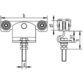 HELM - Rollapparat, 491,doppelpaarig,zum Einhängen, für Prof.-Nr.400, Ø 34,L 180, KPG