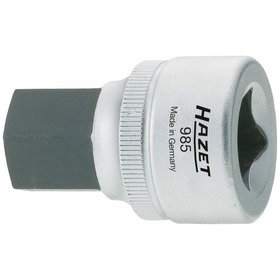 HAZET - Schraubendreher-Einsatz 985-12, 1/2" mit Rändelung, für Innensechskant SW 12mm