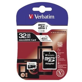 Verbatim® - Speicherkarte micoSDHC 44083 Class 10 32GB +Adapter