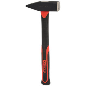 KSTOOLS® - Schlosserhammer mit Fiberglasstiel, 1000g