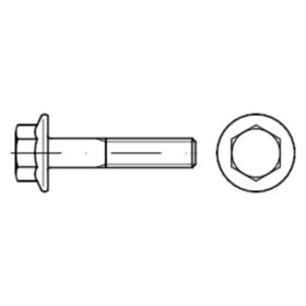 Sechskantschraube mit Flansch EN 1665 Stahl 8.8 M8 x 25mm