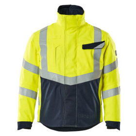 MASCOT® - Winterjacke MULTISAFE, hi-vis Gelb/Schwarzblau, Größe M